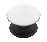 Dove scorre il fiume l'anima seguirà la pesca a mosca PopSockets PopGrip Adesivo