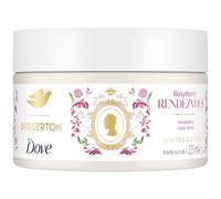 Dove Scrub Corpo Bridgerton Raspberry Rendezvous, Limited Edition, con Detergenti a Base Vegetale e ¼ di Crema Idratante, Note di Lampone e Vaniglia, Senza Solfati, 225 ml