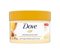 Dove Scrub Crushed Almond & Mango Butter For Silky Smooth Skin Body Scrub Exfoliates & Restores Skin's Natural Nutrients 10.5 oz