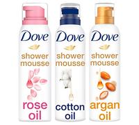 Dove Set Gel Doccia Misto, 3 x 200 ml, 1 Confezione | Olio di Rosa, Olio di Cotone, Olio di Argan