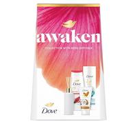 Dove Set regalo della collezione Awaken con un bagnoschiuma, una lozione per il corpo, una crema per le mani e un diffusore a bastoncini regalo perfetto per lei 3 pezzi