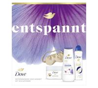 Dove Set regalo doccia antistress, deodorante originale, scrub doccia + maschera per dormire