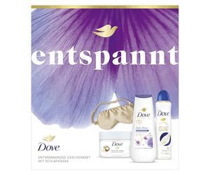 Dove Set regalo doccia antistress, deodorante originale, scrub doccia + maschera per dormire