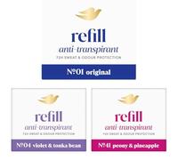 Dove Set Ricariche Deodorante Stick Original, Violetta & Fava Tonka e Peonia & Ananas | 3 Pezzi