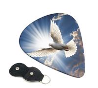 Dove Sky - Set di 6 plettri per chitarra (0,46 mm/0,71 mm/0,96 mm), adatti per chitarra e ukulele