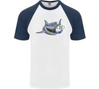 Dove Sono Gli Squali? Maglietta Baseball S/S Da Sub Per Uomo