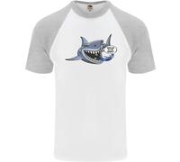 Dove Sono Gli Squali? Maglietta Baseball S/S Da Sub Per Uomo