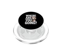 Dove stai andando divertente cane che dice Goldendoodle PopSockets PopGrip per MagSafe