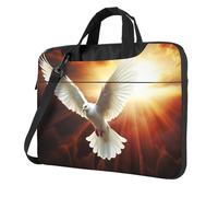 Dove Sun Art - Borsa a tracolla per computer portatile, unisex, con tracolla, Nero, 13 inch