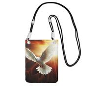 Dove Sun Art Borsa a tracolla per telefono da donna e uomo, impermeabile, mini borsa a tracolla per cellulare, piccola borsa a tracolla con tracolla regolabile, da viaggio, per cellulare