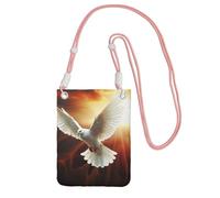 Dove Sun Art - Borsa a tracolla per telefono da donna e uomo, impermeabile, mini borsa a tracolla per cellulare, piccola borsa a tracolla con tracolla regolabile, da viaggio, per cellulare, da cintura