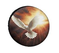 Dove Sun Art - Copertura per pneumatici di ricambio resistente alle intemperie, diametro dei pneumatici da 24 a 36 pollici, universale impermeabile per rimorchio, camion, camper, SUV