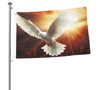 Dove Sun Art Flag - Bandiera da giardino con stampa su entrambi i lati, per esterni, festività, con occhielli, sfondo fotografico, per interni ed esterni
