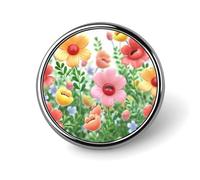 Dove Sun Art spilla da bavero rotonda, in metallo, spilla alla moda per camicie, giacche, cappelli, Circular, Alluminio, Nessuna pietra preziosa