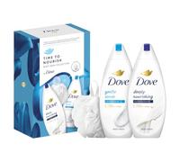 Dove Time to Nourish Body Wash Collection Set regalo con un lussuoso soffio doccia regalo perfetto per lei 2 pezzi