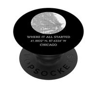 Dove tutto è iniziato - Chicago City Map PopSockets PopGrip Adesivo