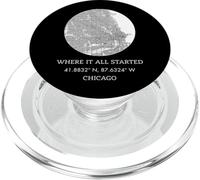 Dove tutto è iniziato - Chicago City Map PopSockets PopGrip per MagSafe