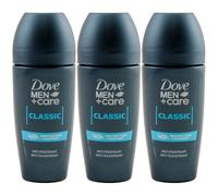 Dove Uomo Deodorante Roll On Classic 3 X 50ml 48H Protezione Anti-traspirante