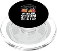 Dove va la tempesta Vado Tornado Storm Chase PopSockets PopGrip per MagSafe
