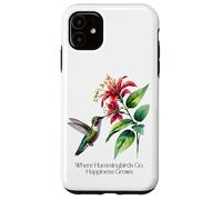 Dove vanno i colibrì, la felicità cresce per gli amanti della natura Custodia per iPhone 11