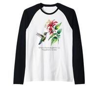 Dove vanno i colibrì, la felicità cresce per gli amanti della natura Maglia con Maniche Raglan
