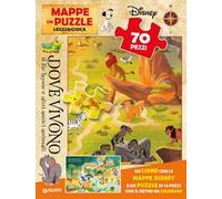 Dove vivono il Re Leone e altri amici animali. Mappe in puzzle. Leggi&Gioca. Ediz. a colori. Con puzzle 70 pezzi