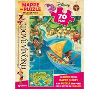 Dove vivono Vaiana e altri amici d’avventura. Mappe in puzzle. Leggi&Gioca. Ediz. a colori. Con puzzle 70 pezzi