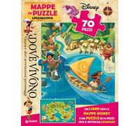 Dove vivono Vaiana e altri amici d’avventura. Mappe in puzzle. Leggi&Gioca. Ediz. a colori. Con puzzle 70 pezzi