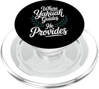 Dove Yahuah guida Egli fornisce fede spirituale PopSockets PopGrip per MagSafe