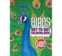 Dover Publications Inc Birds Dot-to-Dot Coloring Book (Tascabile)