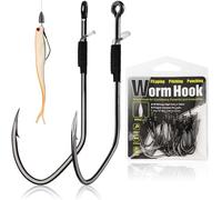 Dovesun Senza Erbacce Amo da Pesca, Texas Rig Ami da Pesca 30 Pz Professionale V Pesce Gatto | Basso Ganci Spinato per Acqua Dolce Acqua Salata 3/0