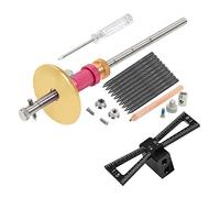 Dovetail Jig Wheel Marking Gauge Plus Set,Dima per fare la coda di rondine Coltello di marcatura per le marcature delle ruote Strumento di,Regolazione fine possibile (rosso)
