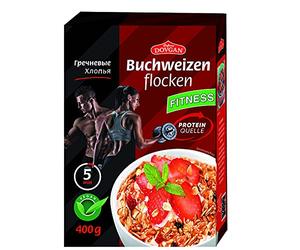 Dovgan Fiocchi di grano saraceno, confezione da 5 (5 x 400 g)