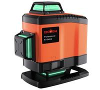 DOVOH Livella laser autolivellante: 16 linee 4d livello laser autolivellante 4x360 fascio verde per pavimenti e soffitti doppia batteria ricaricabile staffa magnetica inclusa, K4-360G