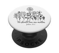 dovremmo amare un uomo cristiano e le donne amano Dio e Gesù PopSockets PopGrip Adesivo