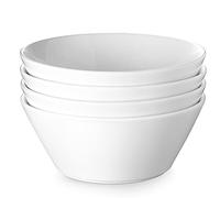 DOWAN Set di 4 insalatiere grandi in ceramica da 1,658 g, adatte al microonde e alla lavastoviglie, ideali per insalata, frutta, pasta, snack, farina d'avena, set di ciotole per zuppe per ristorante