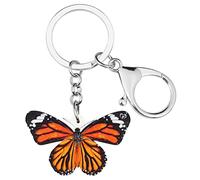 DOWAY Blu Morpho Farfalla Portachiavi Primavera Estate Portachiavi Charm per Borse Borse Borse Cinture Donne Ragazze Regali, miele, M