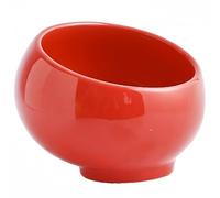Dowbom Ciotola per chiavi per tavolo d'ingresso, contenitore per caramelle, scaffale in metallo, decorazione per la casa, ciotola per caramelle per ufficio (rosso, 15,2 cm), CWW-003