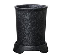 Dowbom Scolaposate giapponese in ceramica per bacchette, scolapiatti, portaposate con manico, porta bacchette per cucina (C)