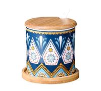 Dowbom Zuccheriera con coperchio e cucchiaio, barattolo da 250 ml, contenitore per zucchero, zuccheriera, zuccheriera, zuccheriera (blu-A)