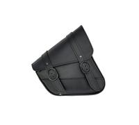 Dowco Borsa a forcellone da moto Black Jack in pelle sintetica nera per modelli Sportster/Dual Shock - Nero con fibbia nera - Made in USA by Willie & Max [59778-05]