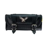 Dowco Willie & Max by 58282-20 Black Magic Series: Borsa Porta Attrezzi da Moto in Pelle Sintetica, Nera, Misura Universale, capacità 2,5 Litri