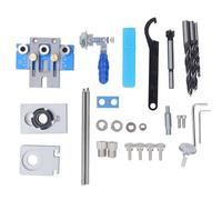 Dowel Jig Kit 3 in 1 Guida per trapano per trapano per il trapano per la lavorazione del legno regolabile per l'installazione di mobili fai - -te in acciaio in lega di alluminio