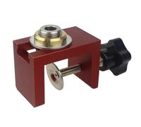 Doweling Jig da 10 mm per guida trapano a rimbalzo Localizzatore in lega di alluminio per la lavorazione del legno Hole Puncher Tool con campo di serraggio da 40 mm per installazione di porte