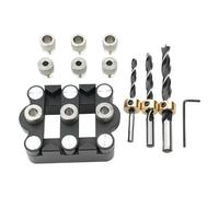 Doweling Jig for Woodworking, Multipurpose Self-Centering Dowel Jig Kit, Portable Woodworking Tool, Precise Hole Punch Locator, Strong Guarnizioni, Ideal for Home and Workshop Projects