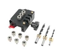 Doweling Jig Kit, Adjustable Drill Jig for Straight Holes, Complete Self-Centering Dowel, 3.94x4.72x2.36 Inches, Drilling Guide Power Tool for Woodworking