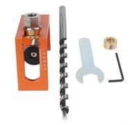 Doweling Jig Pocket Hole Jig per installazione di porte dell'armadio Localizzatore guida trapano verticale con diametro di punzonatura 10 mm compatibile con spessore della tavola 15-50 mm