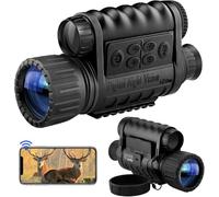 Dowesyeen Visore notturno monoculare, visione notturna digitale HD per osservazione della fauna selvatica, caccia, campeggio e attività all'aperto, visione notturna 1150 m, illuminazione infrarossa