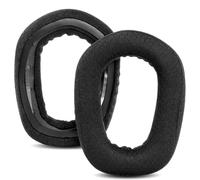 DowiTech Cuscinetti di ricambio traspiranti e resistenti compatibile con Logitech G435 G 435 Bluetooth Wireless Gaming Headphone cuscinetti con tessuto a rete e schiuma memory