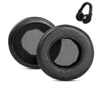 DowiTech Cuscinetti per orecchie traspiranti di ricambio compatibili con Pioneer HDJ-X5 X7 DJ HDJ-X10 Cuffie, cuscinetti in pelle perforata e schiuma memory
